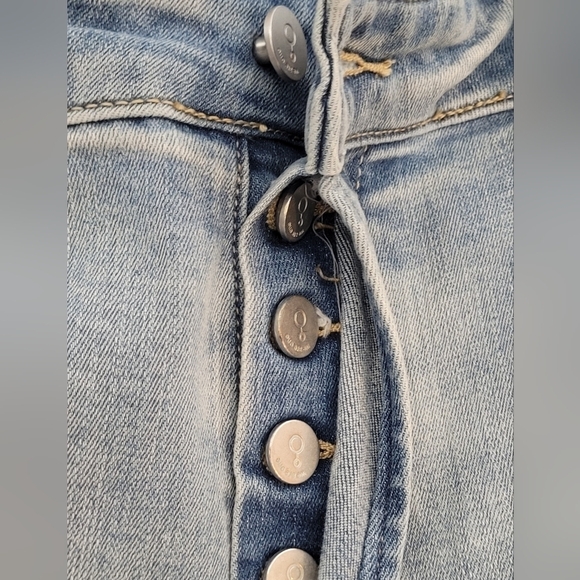 Insane Gene Plus Size High-Rise Button Fly Distressed Girlfriend Jeans - Sz 2XL - Picture 5 of 14